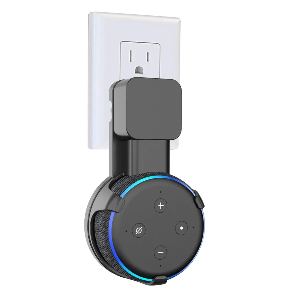 Розетка настенная вешалка держатель подставка Экономия пространства для Amazon Alexa Echo Dot 3nd поколения и других круглых голосовых ассистентов