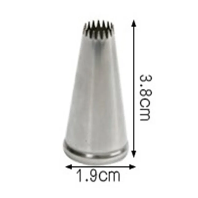 

4YANG Pastry Cupcake Tube Stainless Steel Cake Nozzles Pastry Decorating Tips Dessert Chocolate Cookie Decorators Kitchen Gadget