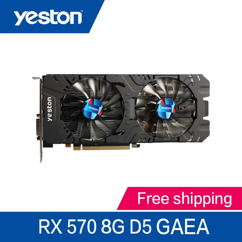 Видеокарта Yeston Radeon RX570 8 ГБ GDDR5 PCI Express x16 3 0|Видеокарты| |