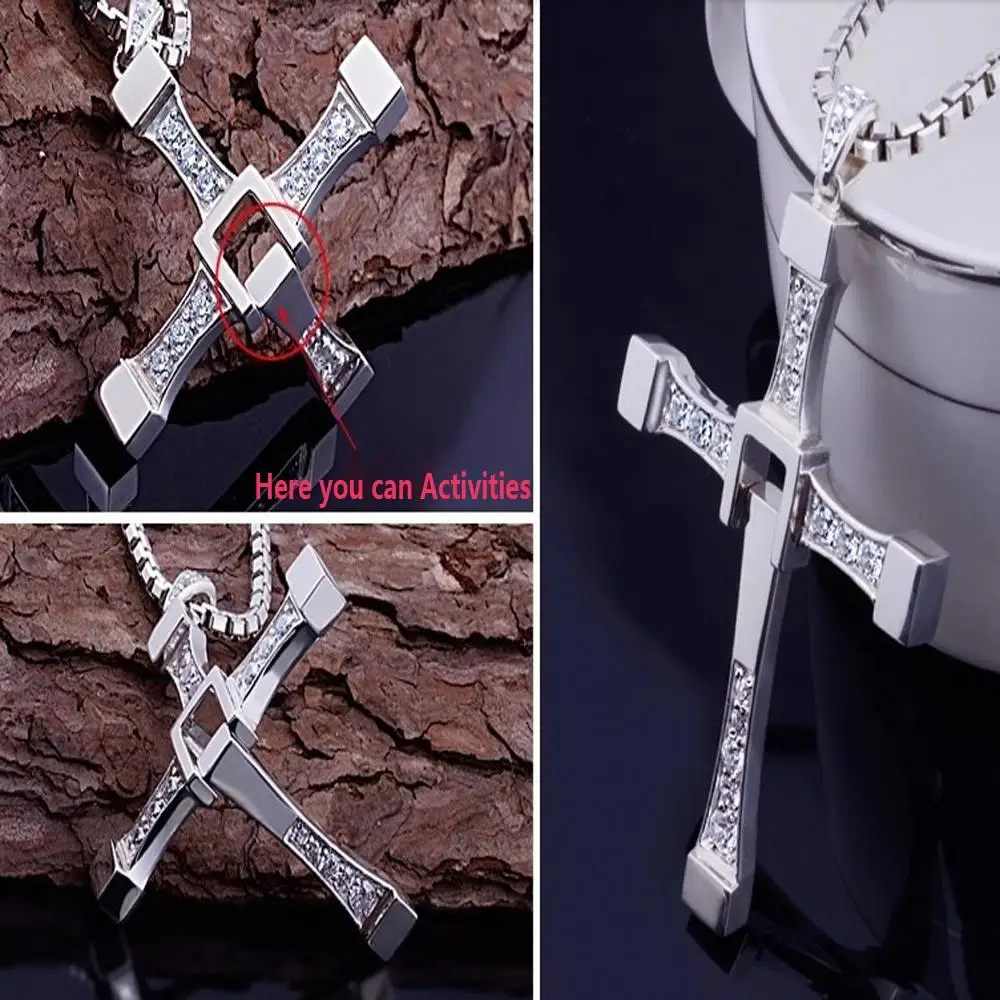 Ювелирные изделия Collares Chock Форсаж 6 7 Жесткий газ актер торето/крест ожерелье