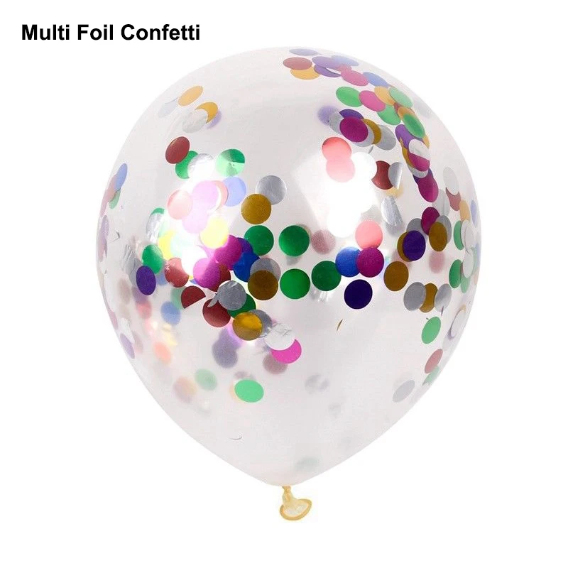 colorful round Золотая Звезда конфетти из фольги Прозрачный воздушный шар из фольги конфетти латексные шары вечерние шары на день рождения или свадьбу украшения Аксессуары - Цвет: colorful round