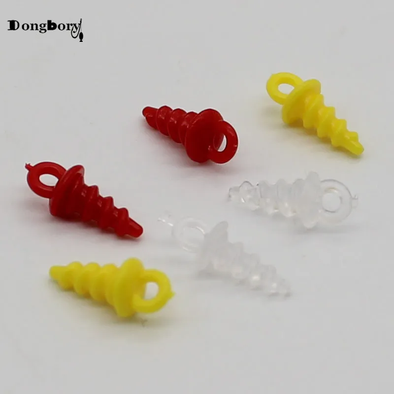 50PCS Boilie Screw Plastic Bait Pop Up Carp Fishing Holder Accessories Ronnie D Rig Terminal Tackle Equipment | Спорт и развлечения