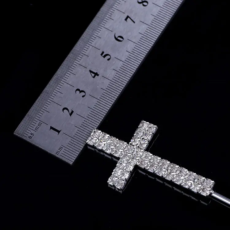 Крест из горного хрусталя с кристаллами формы + торт Топпер годовщина украшения |