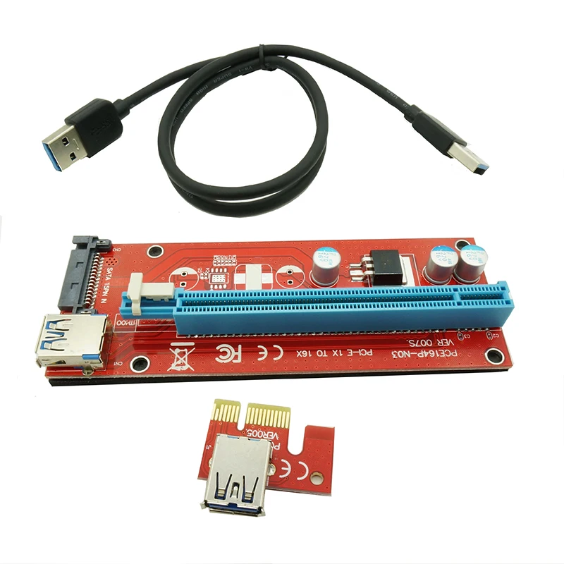 USB 3.0 PCI-E Express 1x to16x Extender Riser Card Adapter with 60cm extender cablefor bitcoin mining device |
