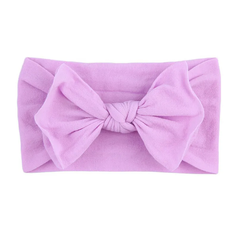 Newborn Toddler Girls Baby Big Bow Hairband Solid Headband Stretch Turban Knot Head Wrap Accessories Cute Fashion 6 Colors | Детская