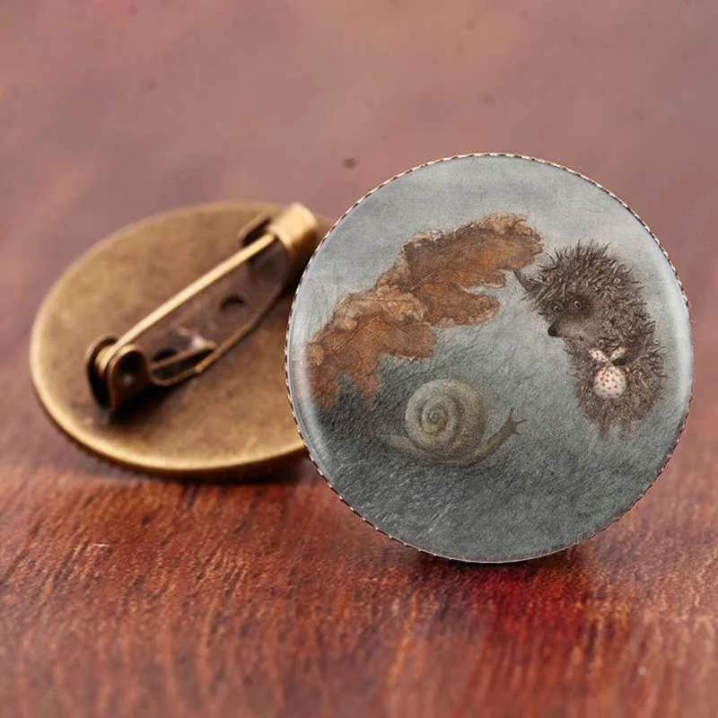 Парные ювелирные изделия Gaxybb с ежиком для мужчин и женщин полное любви цветком