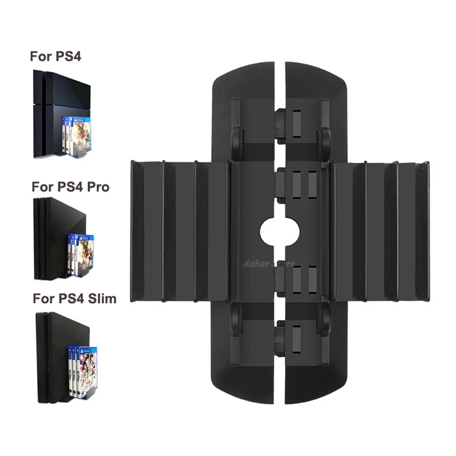 3 в 1 PS4 Pro тонкий вертикальный стенд и игровой держатель диска для sony Playstation 4