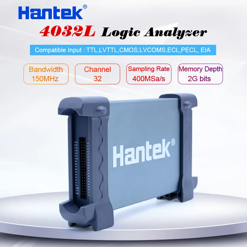Hantek PC USB логический анализатор 4032L шины зонд 32 канала 2G глубина памяти 150 МГц