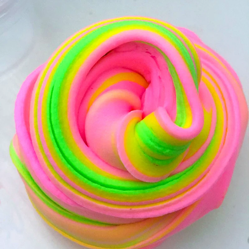 30g Safe Dynamic Fluffy Slime plastic clay Light Clay colorful Modeling Polymer Sand Fidget Plasticine Gum For Handmade Toy | Игрушки и