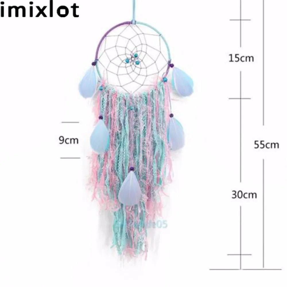 Imixlot синие кружевные перья Ловец снов Романтический большой китайский