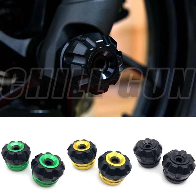 Противоскользящий слайдер для передней и задней оси мотоцикла с ЧПУ защитный