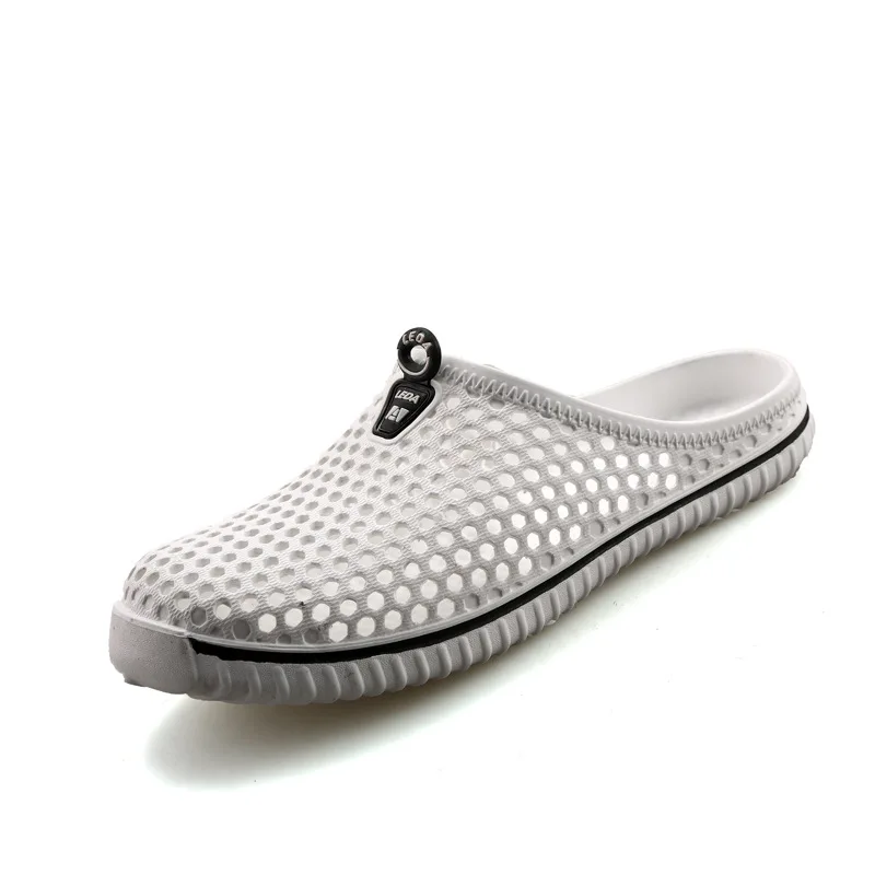 

2019 Men Slippers Summer Slides Breathable Man Shoes Fahsion Flat Sandals Male Flip Flops Casual Footwear 38-45