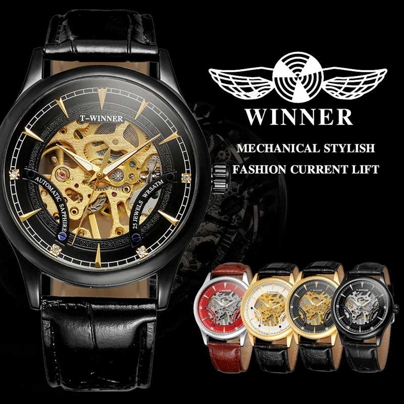 Forsining Mens Watch Top Brand Luxury Military Sport Hand Wind Mechanical Wristwatch Skeleton Male Clock relogio masculino 0650 | Наручные