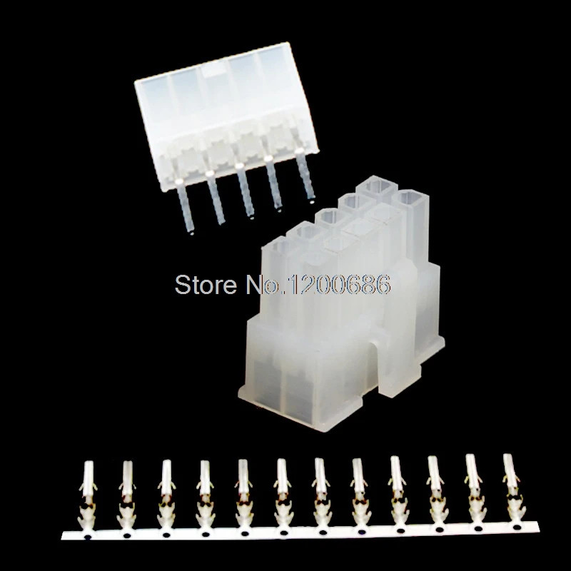 

2*5PIN 10PIN Kit Pitch 4.2MM Curved Solid Needle 90 degree 5557 Double Row connector