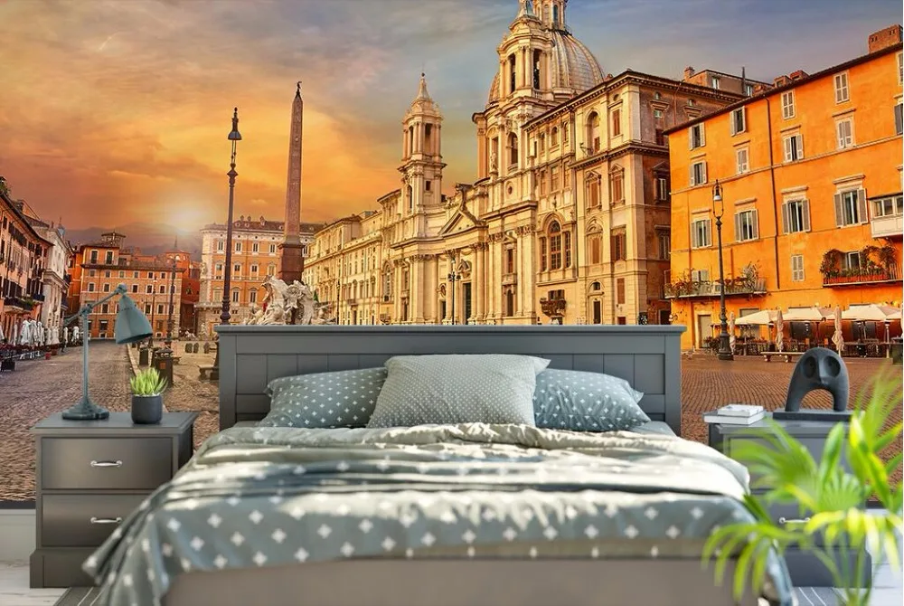 Фотообои на заказ настенные 3d обои для комнаты Европейское строительство