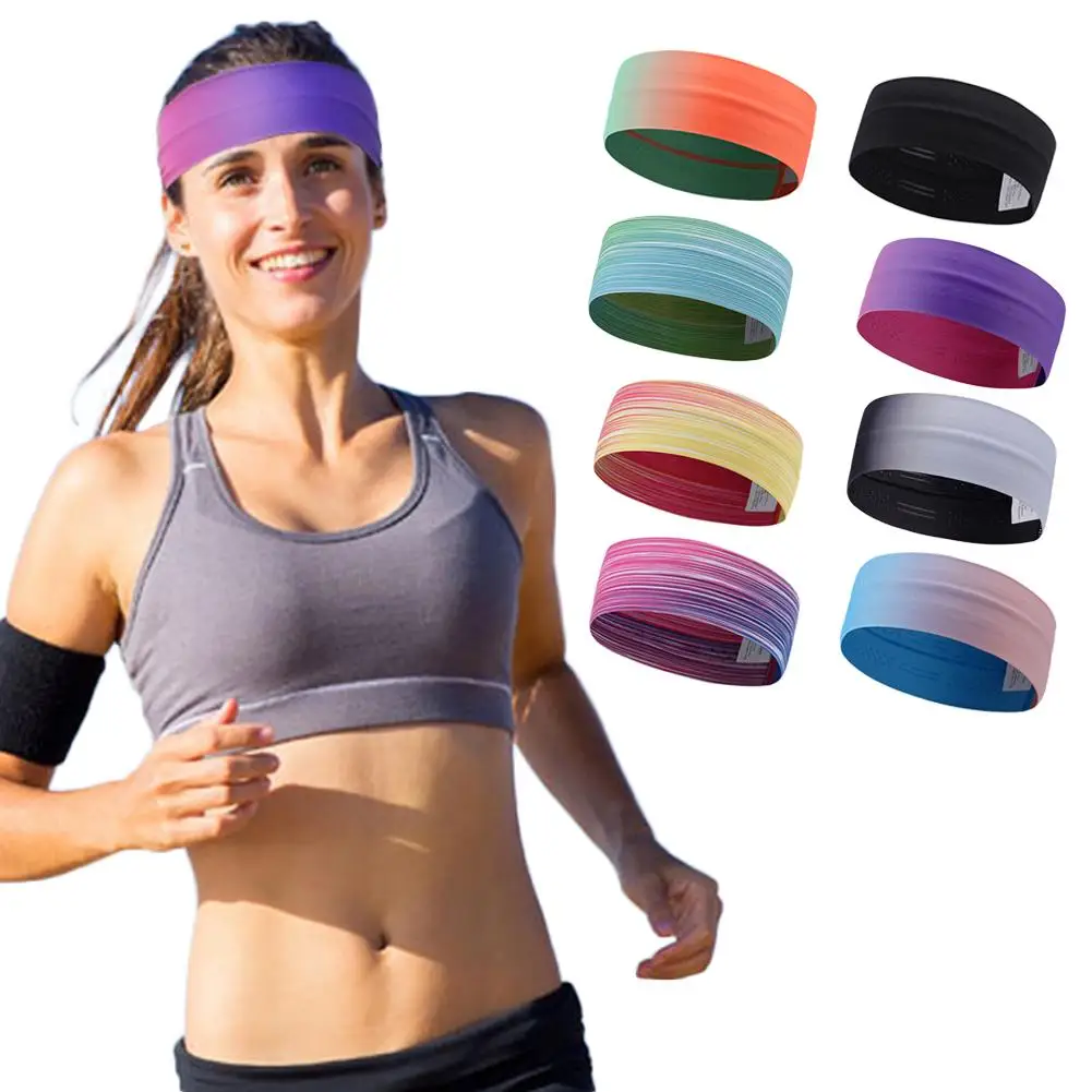 

Equipment Sports Yoga Riding Fitness Moisture Absorbent Non-Slip Headband Hair Band Perfect Multi-function Athletic Sweatband