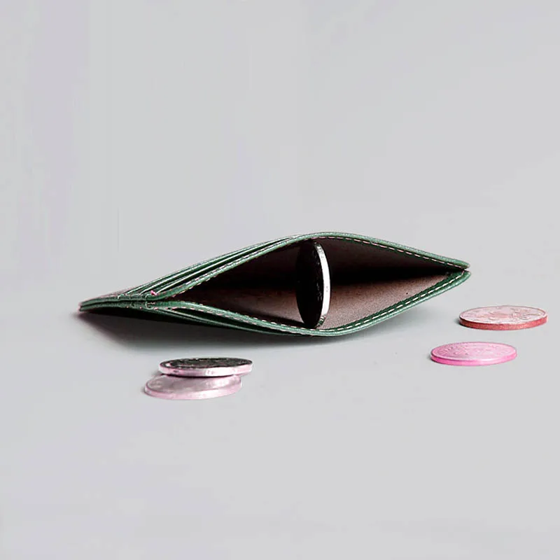 Кошелек из натуральной кожи для удостоверения личности повседневный кошелек