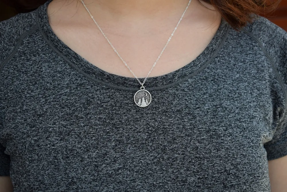 1 шт. ожерелье с Луной гор и полумесяцем бижутерия из природных