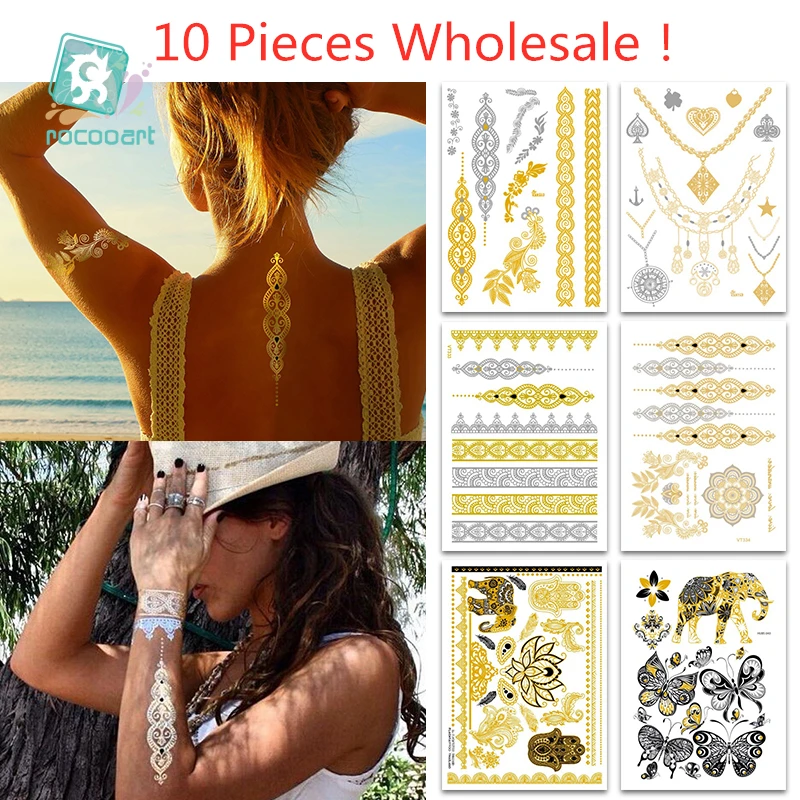 10 шт./лот оптовая продажа VT Flash водонепроницаемая временная татуировка