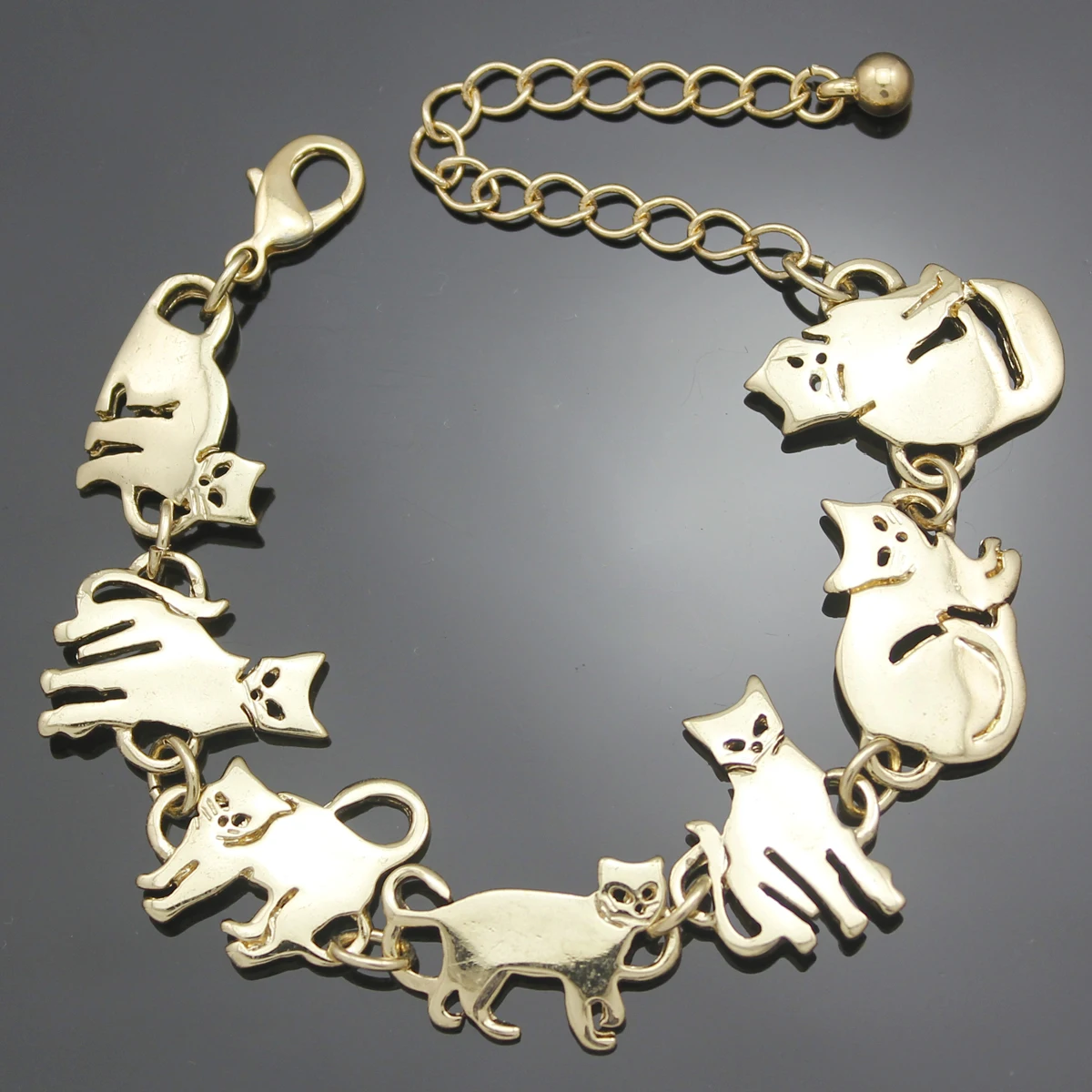 

Bastet Cat Kitten Pet Charm Chain Link Bracelets for Women Bangles Gift Party Indian Jewelry Pulseira Feminina Dropshipping