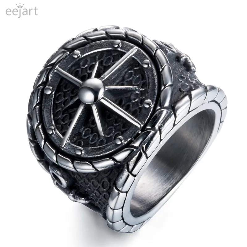 Eejart Прохладный Большой Якорь Кольцо для человека Нержавеющая сталь в стиле