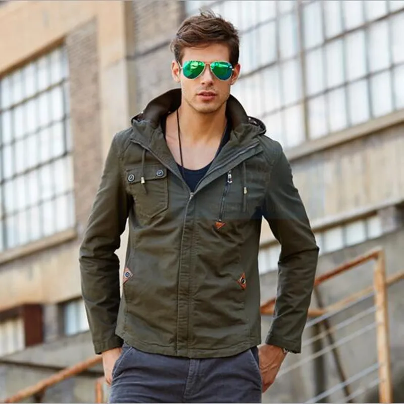 Military industry of new fund 2016 autumn winters is men's jacket Cultivate one's morality hooded men casual | Мужская одежда