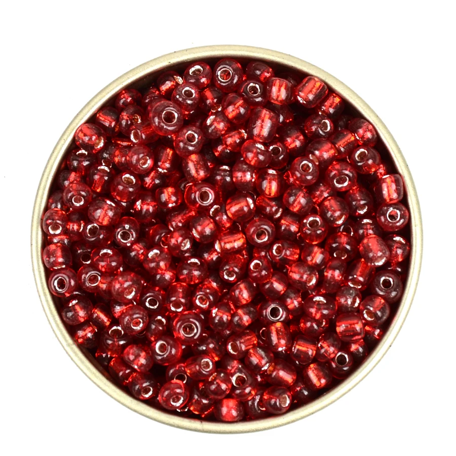 8/0 серебро Lined3MM стеклянные бусины для изготовления ювелирных изделий Kralen