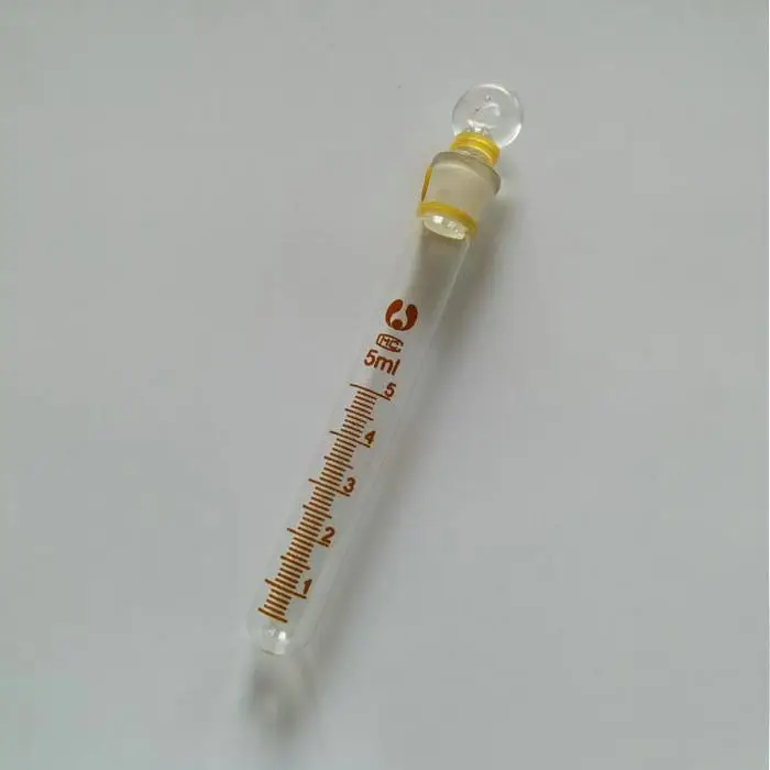 1pcs 5/10/20/25/50ml lab glass graduation test tube with ground stopper round bottom | Канцтовары для офиса и дома