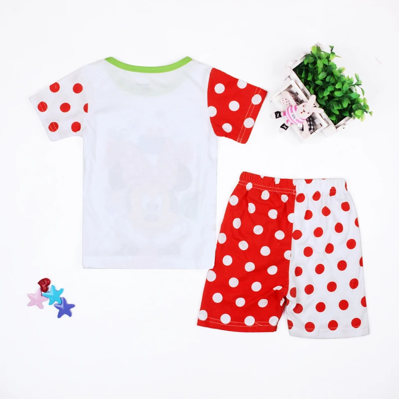 Детская одежда пижамные комплекты для девочек 2018 Милая футболка и шорты