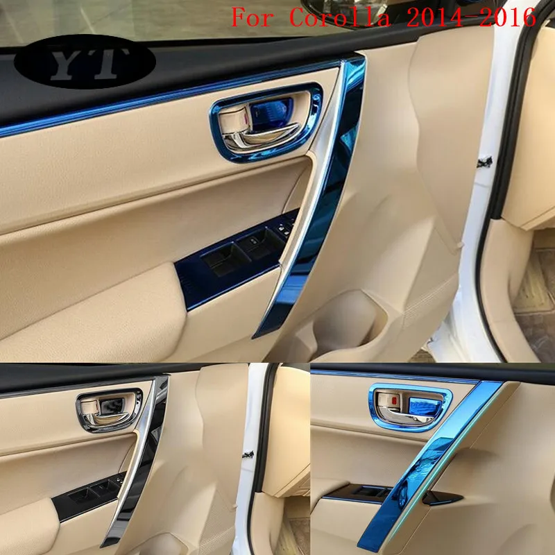 Автомобильная внутренняя дверная ручка отделка молдинг для Toyota Corolla auris | Отзывы и видеообзор
