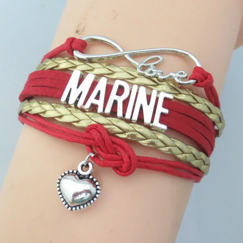 Модная Любовь Морской браслет мамы для сестры красный синий морской подарок |