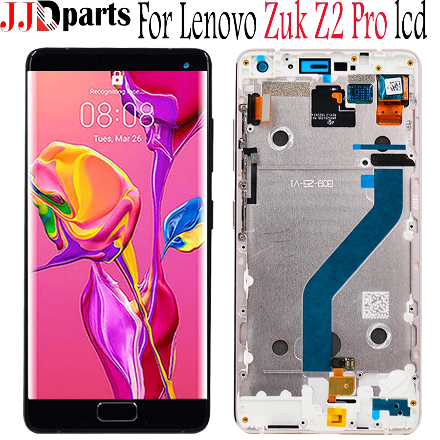 5," lenovo zuk z2 pro lcd кодирующий преобразователь сенсорного экрана в сборе zuk z2 pro дисплей с рамкой запасные части zuk z2 pro экран