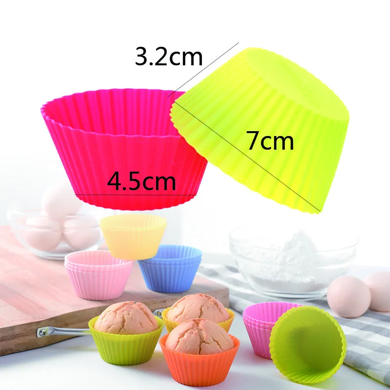 12 шт./компл. Reueable силиконовая форма для торта капкейков заливочная кондитерских