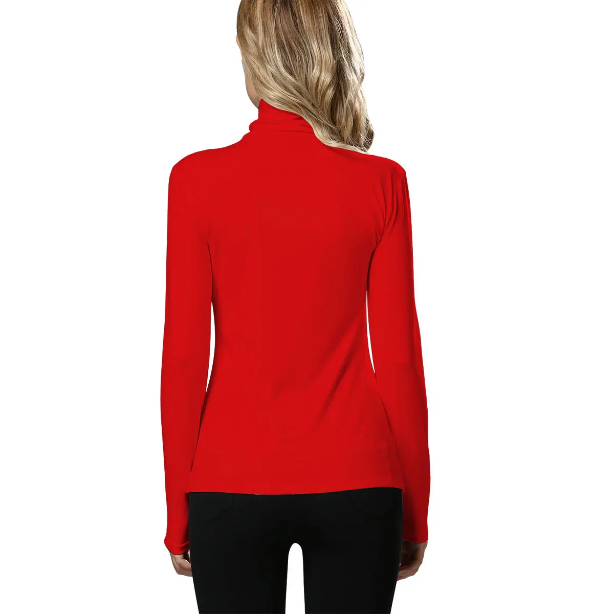 Новинка 2017 года одежда с длинным рукавом Нерегулярные Высокий воротник футболки