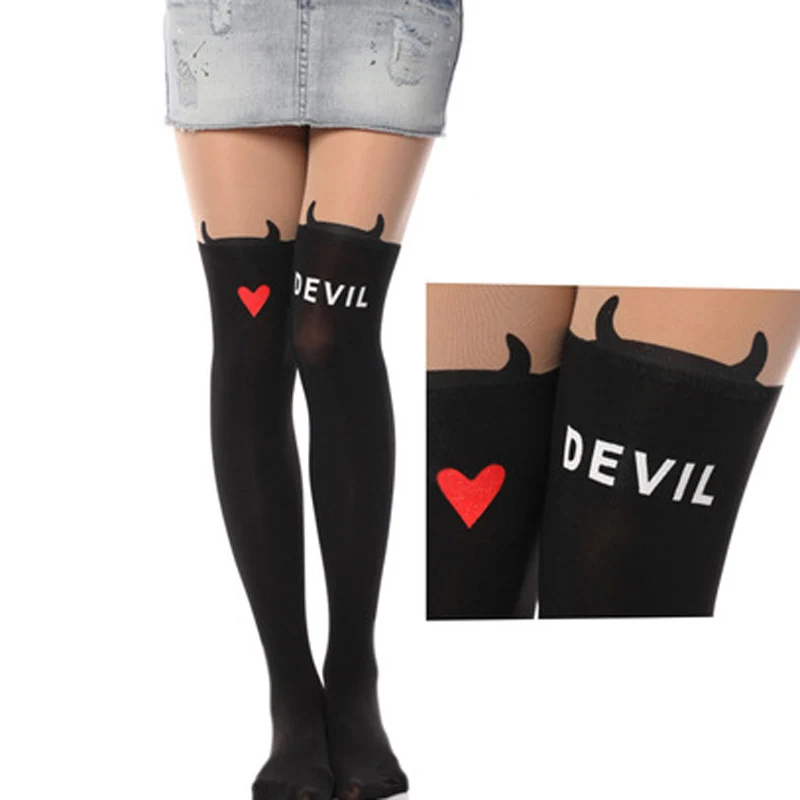 Женские чулки 2017 очаровательные черные сексуальные колготки с рисунком женские