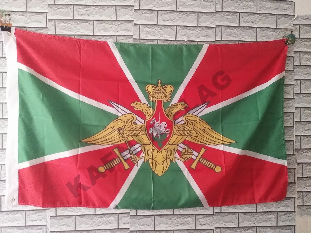 Кафник, 90*150 см/128*192 см/192*288 см с флагом российской армии, погранники России, флаг полиэстер, баннер, летающий на заказ