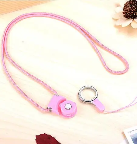 pink 2 шт./лот, полезный чехол для мобильных телефонов с ремешком на шею для huawei mate 20 honor v8, держатель для камеры MP3 - Цвет: pink