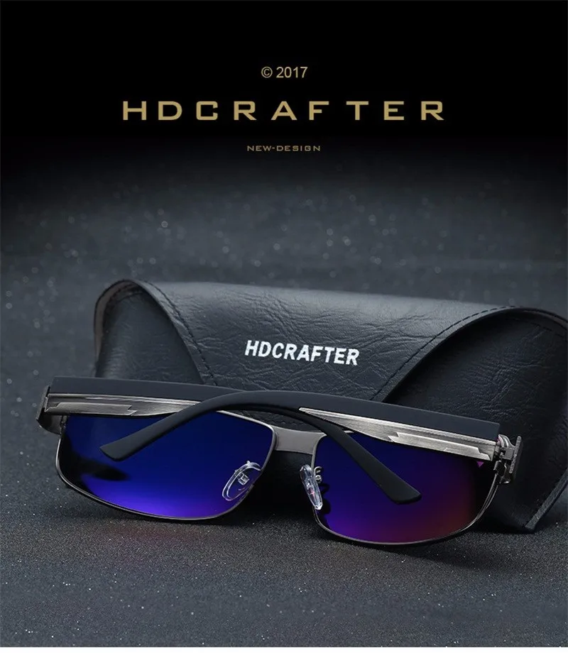HDCRAFTER, модные солнцезащитные очки для вождения, для мужчин, поляризационные, уф400, брендовые, дизайнерские, солнцезащитные очки, мужские, Oculos, gafas de sol,, хит