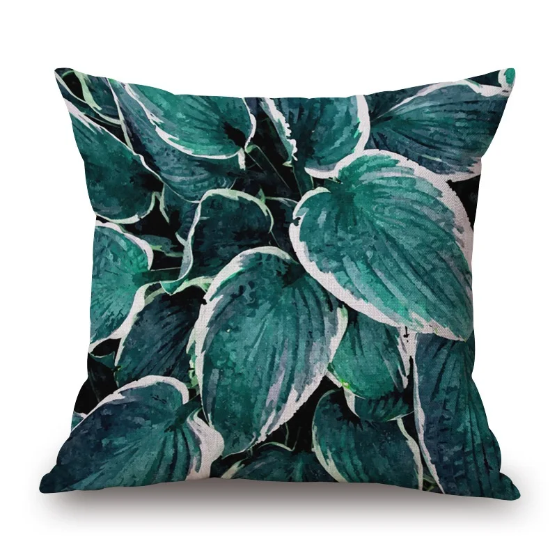 Джунгли Monstera лист наволочка тропические растения зеленые листья чехлы на