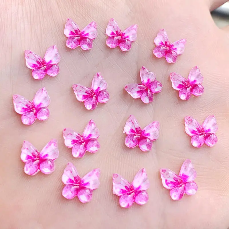 Diy Красочные бабочки натуральный камень с плоской задней стороной Кабошоны