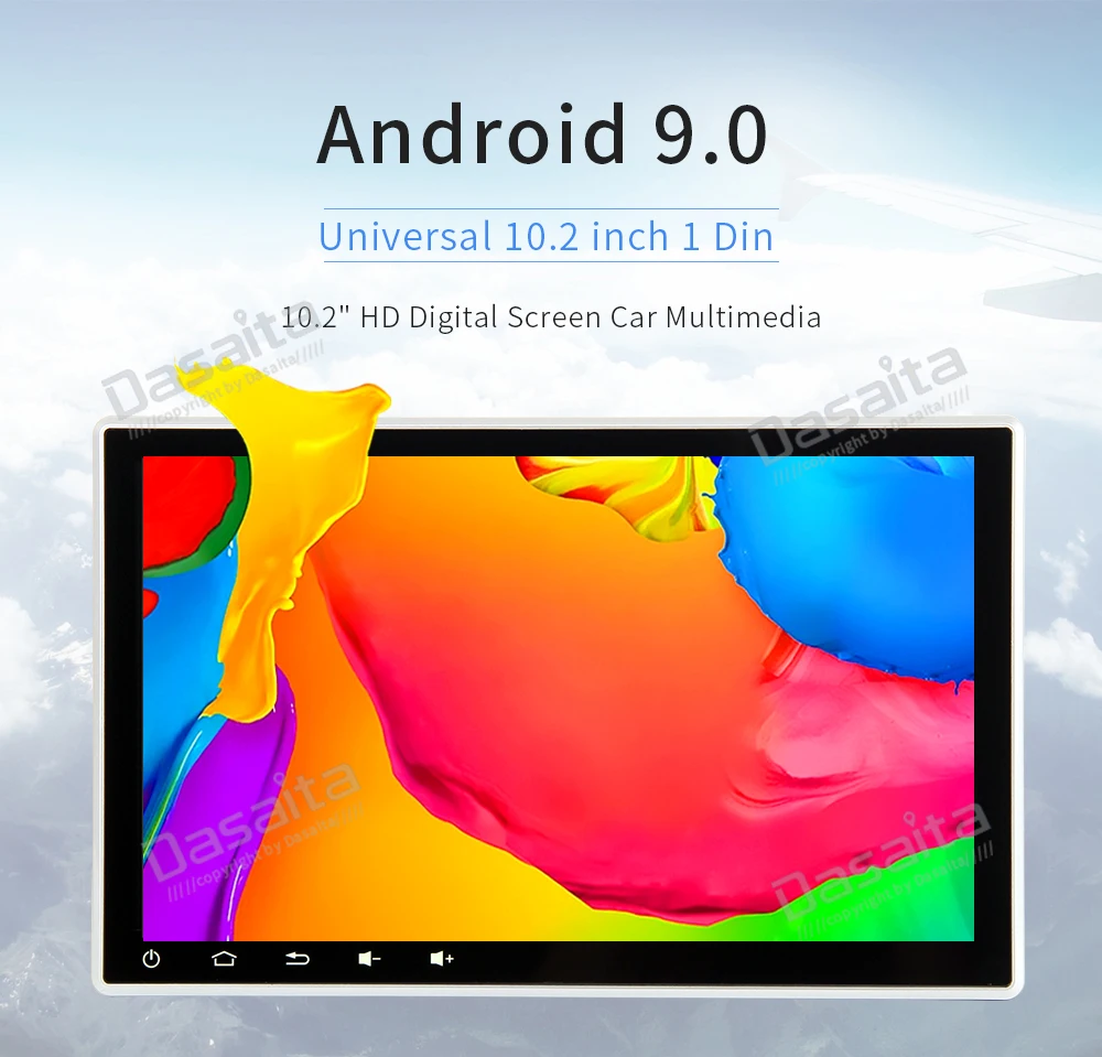 10," Универсальный 1 Din Android 9,0 автомобильный Радио gps Регулируемый ips сенсорный экран автомобильный стерео навигационный головной убор для Toyota Nissan
