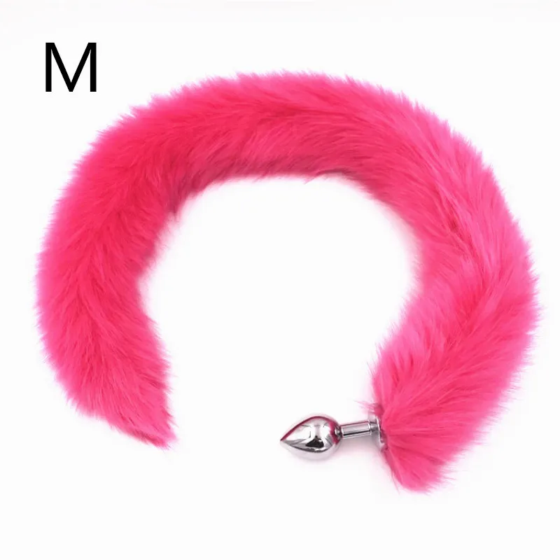 Анальная пробка хвост анальные игрушки из нержавеющей стали реальное ощущение