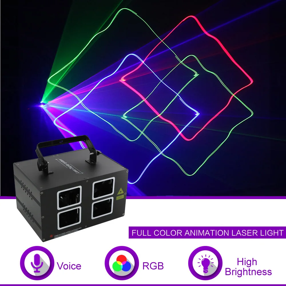 Sharelife RGB лазерный луч с двойной головкой полноцветный светодиодный DMX свет для