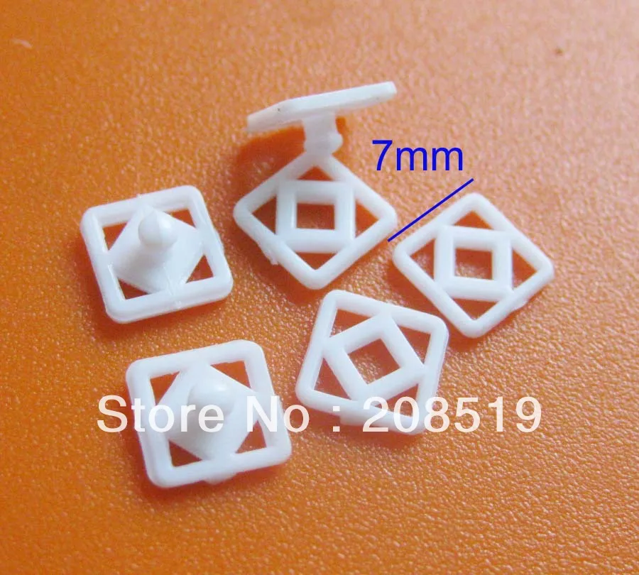 

NB0063 Snap buttons 7mm Square button 1000pcs/bag white buttons garment accessory