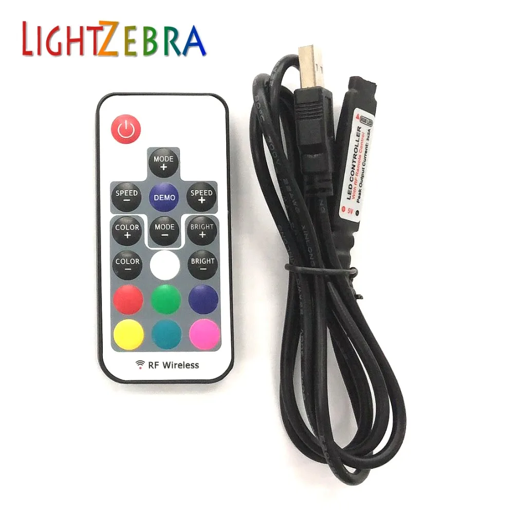 Светодиодный контроллер 5 в Питание usb кабель для RGB Светодиодные полосы света с