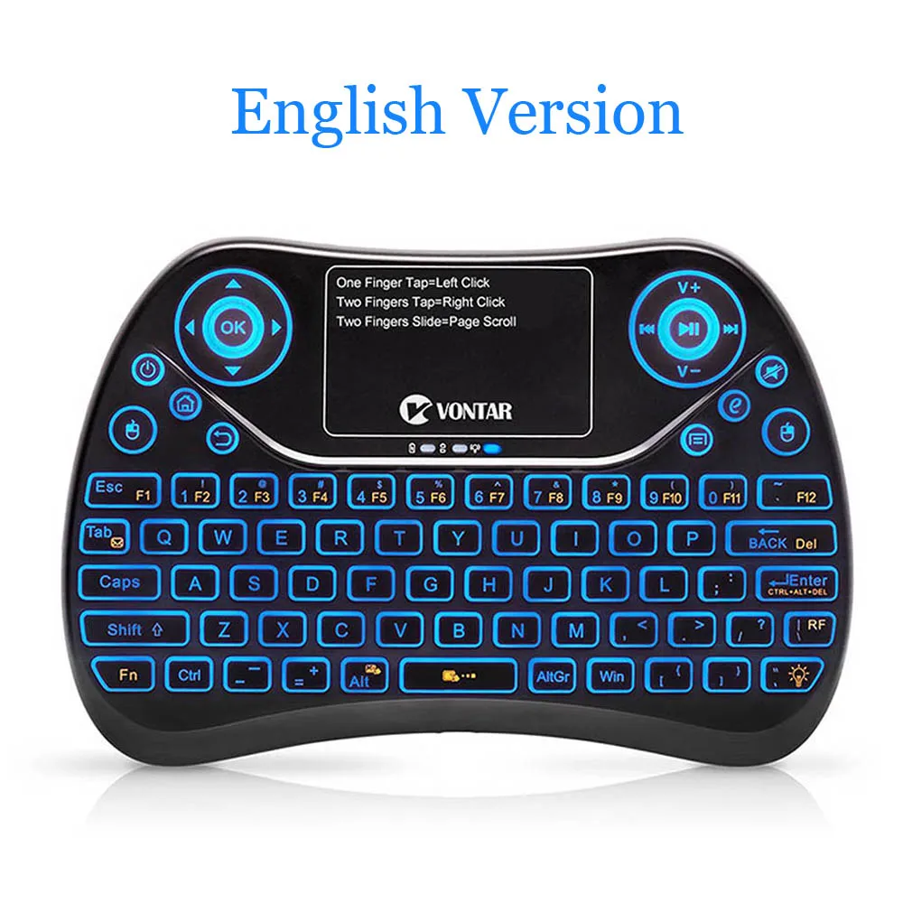 TX2 Plus English TX2/TX2 plus 2,4G Беспроводная воздушная мышь мини QWTREY Клавиатура Тачпад Fly мышь для Android 9,0 tv BOX X96Max X96mini - Цвет: TX2 Plus English