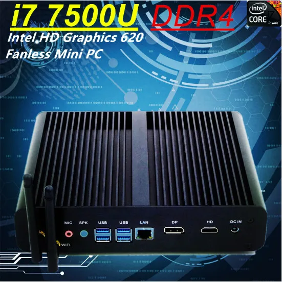 Мини ПК Egloabl core i7 8550U Windows 10 7500u ddr4 ram gigabit lan мини компьютер linux ubuntu htpc FMP05|Мини ПК| |