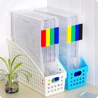 creative desk office organizer document holder drawer file folder a4 transparent plastic bill sorting box