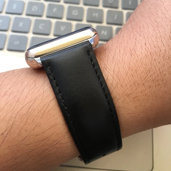Роскошный кожаный ремешок высокого качества для Apple Watch 42 мм 38 40 44 iWatch серии 1 2 3 4 5