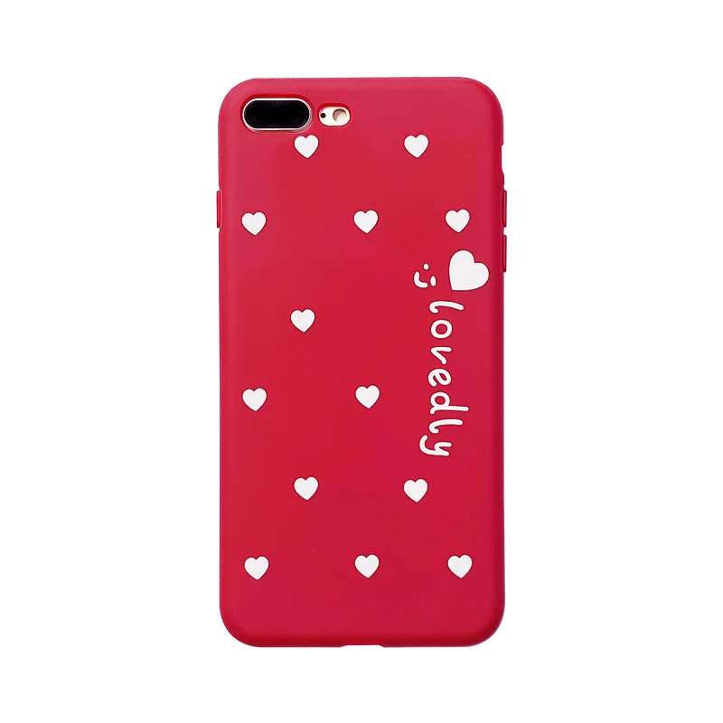 GlamPhoneCase Simple Small Love Heart Phone Case For iphone XS Max XR 8 8plus 7 7plus 6/6S Plus Fashion Soft Back Cover |